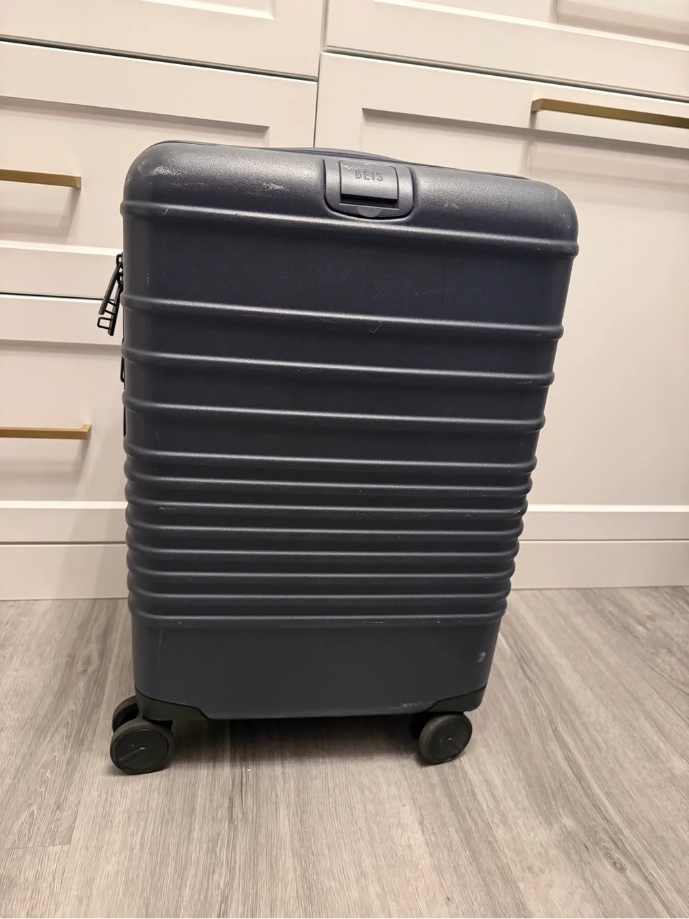 BEIS Navy Hard-Shell Carry-On Bag